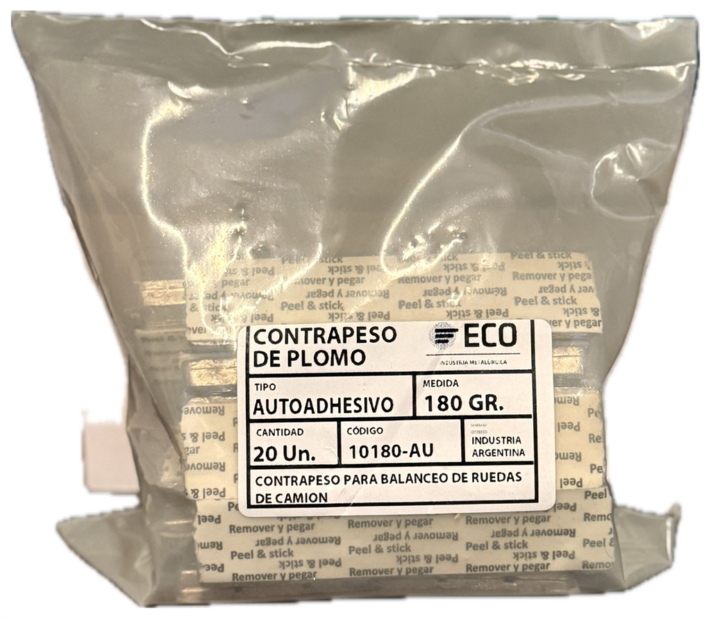 CONTRAPESOS ADHESIVOS CAMION PLOMO x PAQUETE 20 UNIDADES