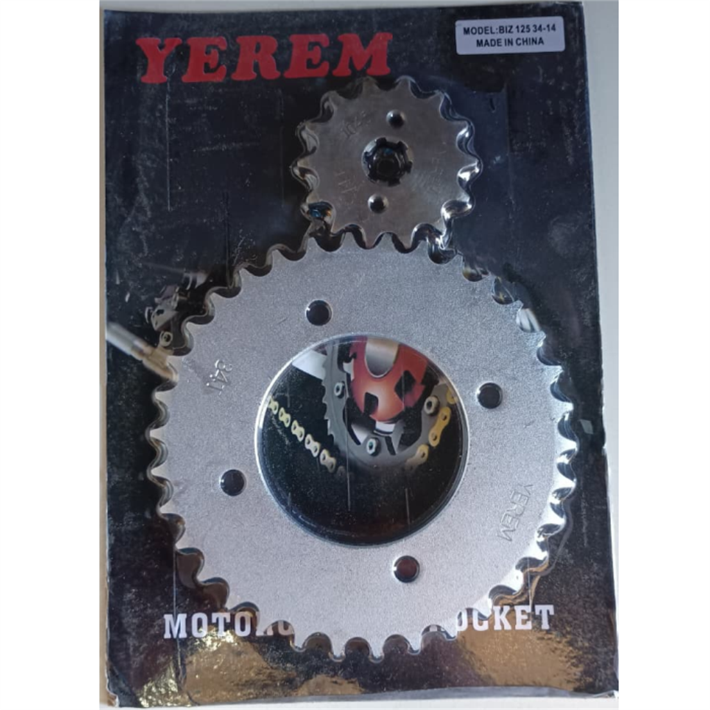 KIT TRANSMISION BIZ 125 34/14 YEREM