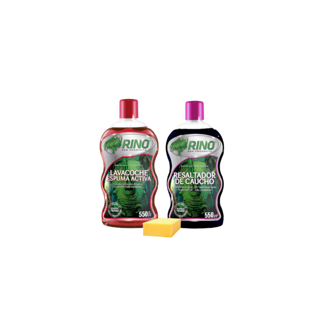 Kit Economico: Shamp esp act. esponja. Resalt caucho-550+550