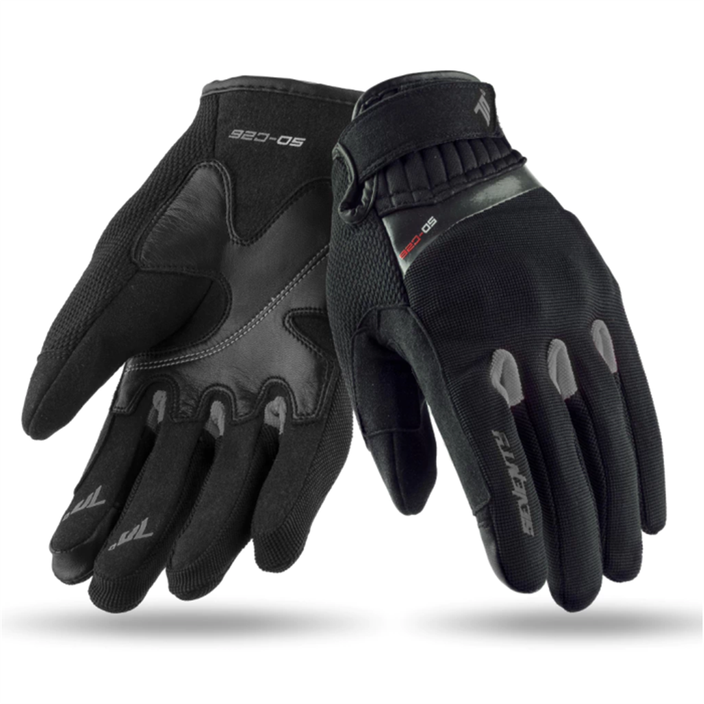 GUANTES MUJER NEGRO/GRIS SEVENTY DEGREES