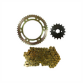 KIT TRANSMISION HONDA XR 150L 49/17 CON CADENA DORADA