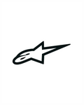 CALCOMANIA RESINADA ALPINESTARS NEGRA NAC.
