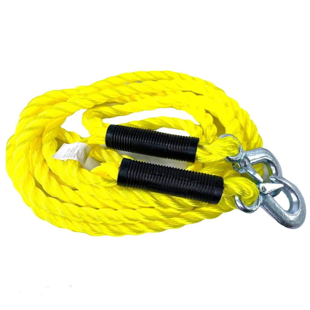 LINGA DE REMOLQUE TRENZADA 14MM  X 4 METROS HASTA 3000KGS AMARILLO