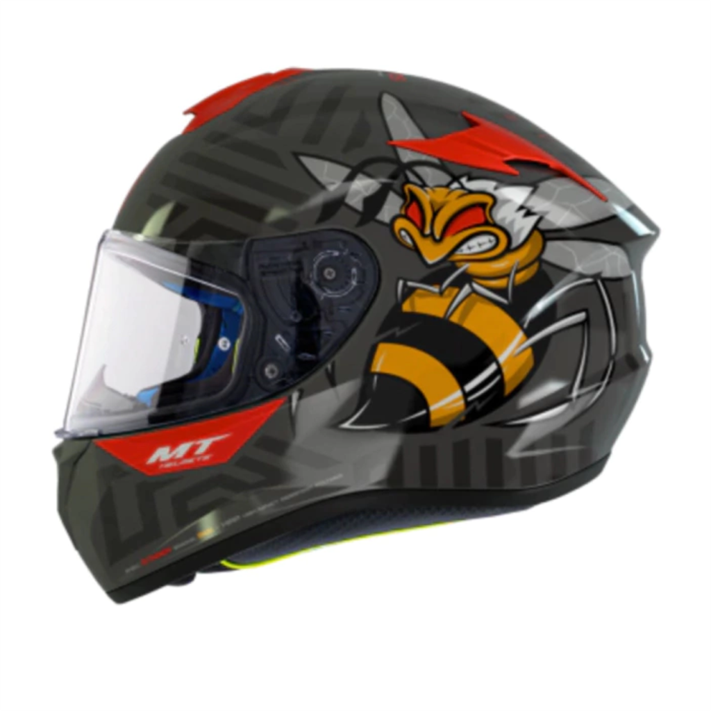 CASCO INTEGRAL MT HELMETS TARGO PRO BEE B5 BRILLO