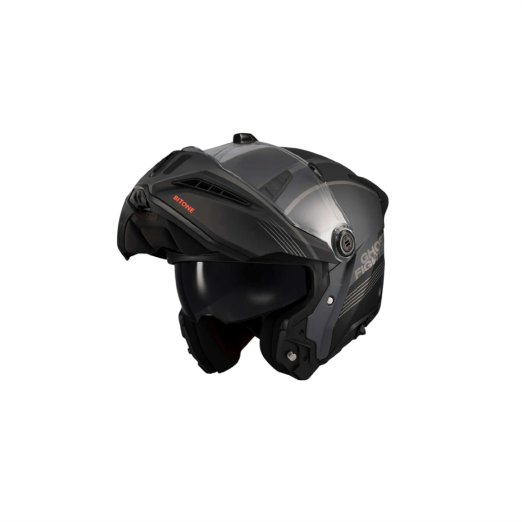 CASCO REBATIBLE AXXIS GHOSTFIGHTER SV BITONE C12 NEGRO/GRIS