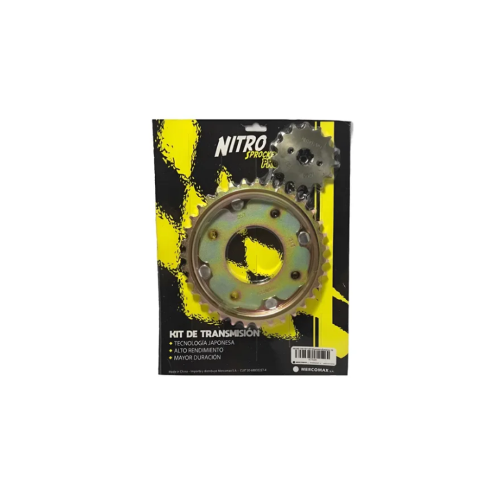 CORONA Y PIÑON NITRO PRO - HD BIZ 100 15T 35T